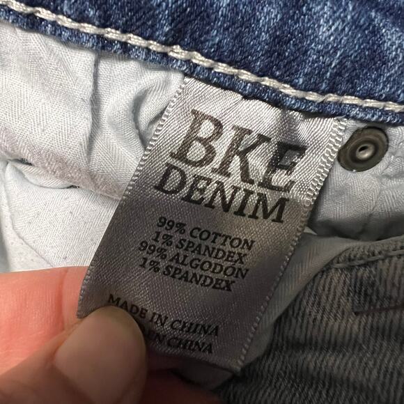 BKE Jeans Mens 30 (30x35) Jake Straight Thick Stitch Western Blue Denim Pant - Picture 7 of 11